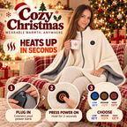 Cozy Christmas Portable Heated Blanket